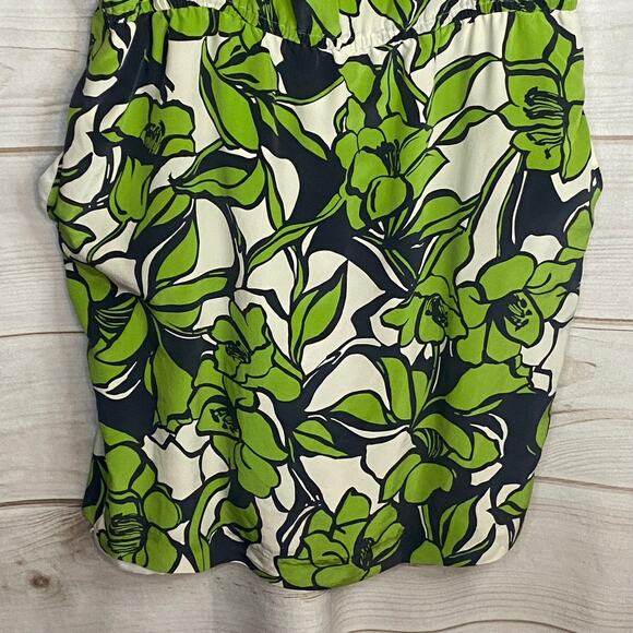 Worth Green & Purple Floral Print Sleeveless Dress Size 8 - Picture 4 of 5